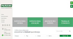 Desktop Screenshot of pardiniimoveis.com.br